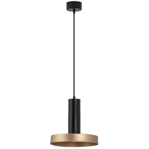 ΚΡΕΜΑΣΤΟ ΜΟΝΟΦΩΤΟ ΦΩΤΙΣΤΙΚΟ ΕΣΩΤΕΡΙΚΟΥ ΧΩΡΟΥ 1XGU10 ΜΑΥΡΟ-ΧΡΥΣΟ ΑΛΟΥΜΙΝΙΟ