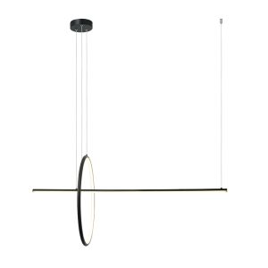 LED ΚΡΕΜΑΣΤΟ ΦΩΤΙΣΤΙΚΟ ΕΣΩΤΕΡΙΚΟΥ ΧΩΡΟΥ 41W 3000K ΑΛΟΥΜΙΝΙΟ ΜΑΥΡΟ STEP DIMMING