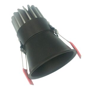 Zambelis LED DOWNLIGHT ΧΩΝΕΥΤΟ ΣΠΟΤ ΦΩΤΙΣΜΟΥ 10W 3000K ΜΑΤ ΜΑΥΡΟ ΑΛΟΥΜΙΝΙΟ