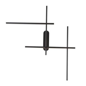 ΦΩΤΙΣΤΙΚΟ ΤΟΙΧΟΥ LED 39W 3000K ΜΑΥΡΟ ΜΑΤ - ΜΕΤΑΛΛΟ - ΑΛΟΥΜΙΝΙΟ - ΑΚΡΥΛΙΚΟ