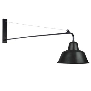 ΦΩΤΙΣΤΙΚΟ ΑΝΑΓΝΩΣΗΣ ΤΟΙΧΟΥ 1XE27 MAX 40W ΜΑΥΡΟ ΜΕΤΑΛΛΟ