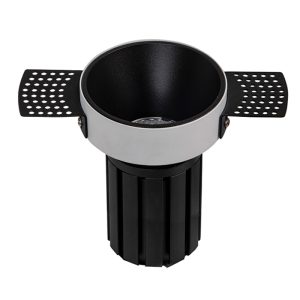 Zambelis ΧΩΝΕΥΤΟ LED ΣΠΟΤ ΦΩΤΙΣΜΟΥ 15W 3000K ΜΑΥΡΟ ΑΛΟΥΜΙΝΙΟ ΧΩΡΙΣ ΠΛΑΙΣΙΟ