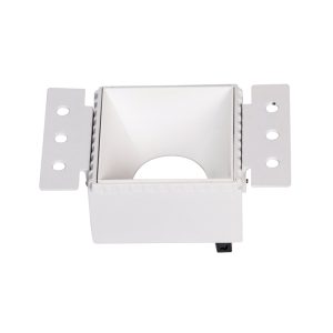 Zambelis ΧΩΝΕΥΤΟ ΤΕΤΡΑΓΩΝΟ DOWN LIGHT ΣΠΟΤ ΦΩΤΙΣΜΟΥ ΧΩΡΙΣ ΠΛΑΙΣΙΟ ΛΕΥΚΟ ΑΛΟΥΜΙΝΙΟ - ΛΕΥΚΟ ΑΝΑΚΛΑΣΤΗΡΑ