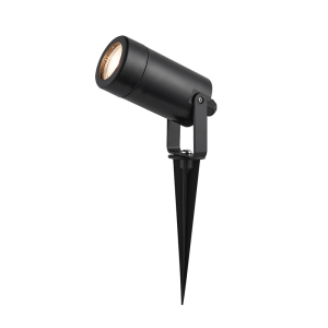 OUTDOOR SPIKE LIGHT 1XGU10 ABS BLACK