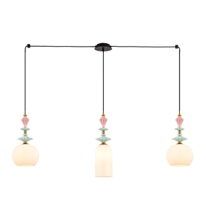 ΚΡΕΜΑΣΤΟ ΦΩΤΙΣΤΙΟ ΕΣΩΤΕΡΙΚΟΥ ΧΩΡΟΥ 3XE27 ΜΕΤΑΛΛΟ-ΓΥΑΛΙ-ΚΕΡΑΜΙΚΟ