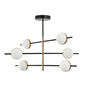 ΚΡΕΜΑΣΤΟ ΦΩΤΙΣΤΙΚΟ ΕΣΩΤΕΡΙΚΟΥ ΧΩΡΟΥ 45W 3000K ΜΕΤΑΛΛΟ - ΑΛΟΥΜΙΝΙΟ- ΟΠΑΛ ΓΥΑΛΙ