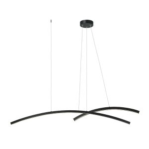 LED ΚΡΕΜΑΣΤΟ ΦΩΤΙΣΤΙΚΟ ΕΣΩΤΕΡΙΚΟΥ ΧΩΡΟΥ 41W 3000K ΜΑΥΡΟ ΑΛΟΥΜΙΝΙΟ - ΑΚΡΥΛΙΚΟ