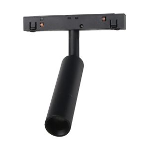 Zambelis ΜΑΥΡΟ LED ΜΑΓΝΗΤΙΚΟ ΣΠΟΤ ΦΩΤΙΣΜΟΥ 5W 3000K ON/OFF ΓΙΑ 48V ΜΑΓΝΗΤΙΚΕΣ ΡΑΓΕΣ