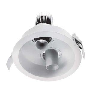 Zambelis LED DOWNLIGHT ΧΩΝΕΥΤΟ ΣΠΟΤ ΦΩΤΙΣΜΟΥ 2X9W 3000K ΛΕΥΚΟ ΑΛΟΥΜΙΝΙΟ