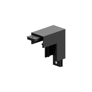 SURFACE CORNER CONNECTOR ULTRA SLIM VERTICAL BLACK