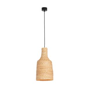 PENDANT LAMP NATURAL BRAIDED WHEAT 1XE27