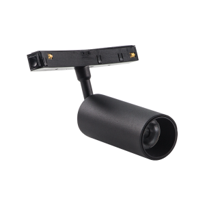 Zambelis ΜΑΥΡΟ ΜΑΓΝΗΤΙΚΟ LED ΣΠΟΤ ΦΩΤΙΣΜΟΥ 8W 3000K DIMMABLE ΓΙΑ ΚΑΜΠΥΛΩΤΕΣ ΡΑΓΕΣ 1200ΜΜ