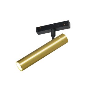 Zambelis LED ΜΑΓΝΗΤΙΚΟ ΣΠΟΤ ΦΩΤΙΣΜΟΥ 5W 3000K ΜΑΥΡΟ ΧΡΥΣΟ ΑΛΟΥΜΙΝΙΟ