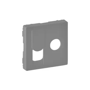 Πλακίδιο Πρίζας TV+RJ45 Αλουμίνιο