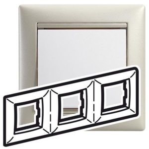 Valena Πλαίσιο 3 Θέσεων Οριζόντιο Light Perle