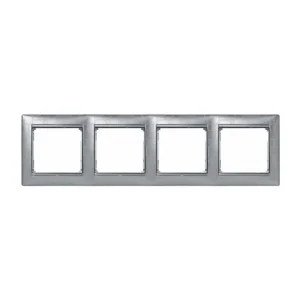 Πλαίσιο 4 Θέσεων Οριζόντιο Cubist Alu