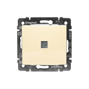 Διακόπτης Απλός Φωτεινός Χωνευτός Κρεμ