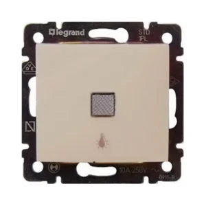 Μπουτόν Φωτεινό με Ένδειξη Χωνευτός Κρεμ