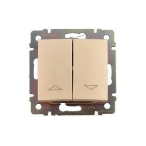 Διακόπτης Ρολών Χωνευτός Κρεμ