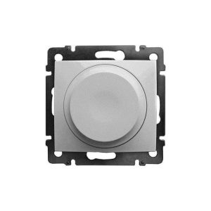 Ρυθμιστής Περιστροφικός RLC+LED Χωνευτός Αλουμίνιο