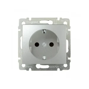 Πρίζα Σούκο Ασφάλειας Χωνευτός Αλουμίνιο