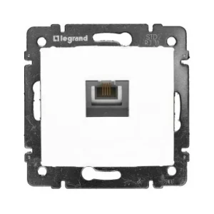 Πρίζα Τηλεφώνου RJ11 1 Εξόδου Λευκό