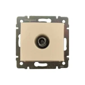 Πρίζα TV Διέλευσης Χωνευτή Κρεμ