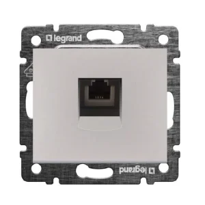 Πρίζα RJ45 CAT6 UTP Χωνευτή Αλουμίνιο