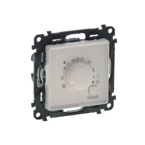 Ηλεκτρονικός Θερμοστάτης Χωνευτός Ιβουάρ