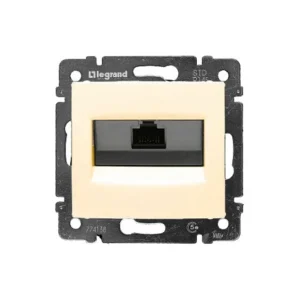 Πρίζα πληροφορικής Rj45 CAT6 UTP Χωνευτός Κρεμ