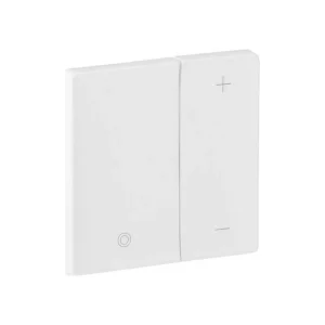 Πλακίδιο Ρυθμιστή Φωτισμού 2 Πλήκτρων Λευκό