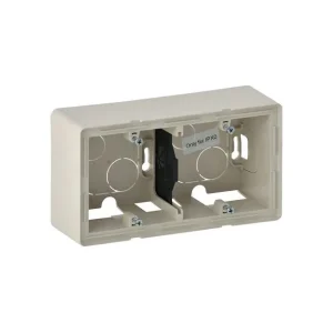 Κουτί 2 Θέσεων Επίτοιχο Ιβουάρ