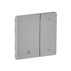 Πλακίδιο Ρυθμιστή Φωτισμού 2 Πλήκτρων Αλουμίνιο