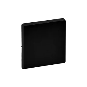 Πλακίδιο Διακόπτη Απλού Αλέ-Ρετούρ Μαύρο Ματ