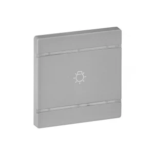 SCS Πλακίδιο Διακόπτη με Σύμβολο Φως Αλουμίνιο