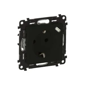 Πρίζα Σούκο/USB Τύπου C Φόρτισης Μαύρη