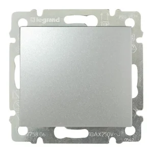 Διακόπτης Μεσαίος Αλέ-Ρετούρ Χωνευτός Αλουμίνιο