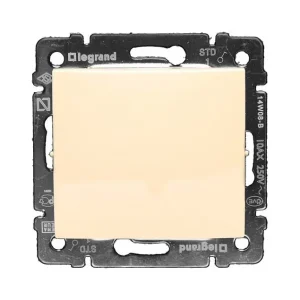 Διακόπτης Μεσαίος Αλέ-Ρετούρ Χωνευτός Κρεμ