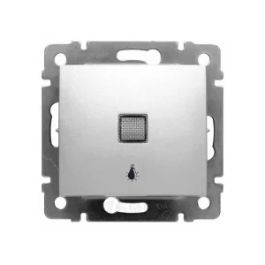 Μπουτόν Κλιμακοστασίου Φωτεινό με Σύμβολο Χωνευτός Αλουμίνιο