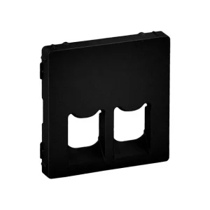 Πλακίδιο RJ11+RJ45 Μαύρο Ματ