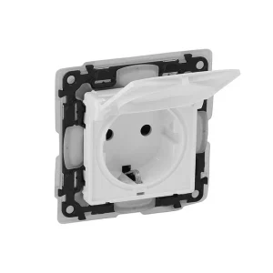 Πρίζα Σούκο με Καπάκι IP44 Λευκό