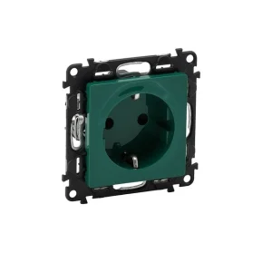 Πρίζα Σούκο Ασφαλείας Πράσινη