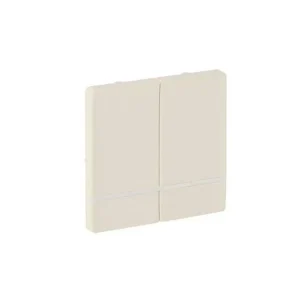 Πλακίδιο Ασύρματου Διπλού Διακόπτη Ιβουάρ