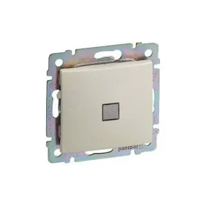 Διακόπτης Αλέ-Ρετούρ Φωτεινός Χωνευτός Κρεμ