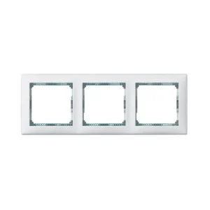 Πλαίσιο 3 Θέσεων Οριζόντιο Λευκό/Κρύσταλλο