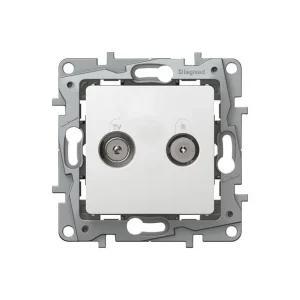 Niloe Πρίζα TV/RAD Τερματική Χωνευτή Λευκή 664562