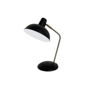 InLight Επιτραπέζιο φωτιστικό από μαύρο μέταλλο 1XE27 D:38cm