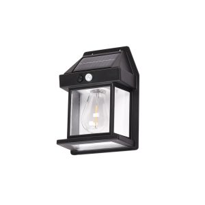 it-Lighting Faber-LED 3W 3CCT Solar Wall Light in Black Color