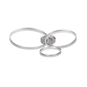 Inlight Φωτιστικό  οροφής LED 75W 3CCT (by switch on base) D:80cm (6094-A-Silver)