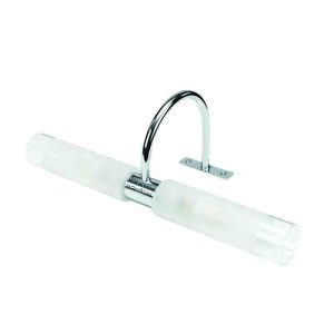 InLight Επιτοίχιο φωτιστικό από χρώμιο μέταλλο και αμμοβολή γυαλί 2XG9 D:31,5cm